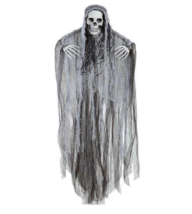 Sort døden skelet spøgelse - 90 cm