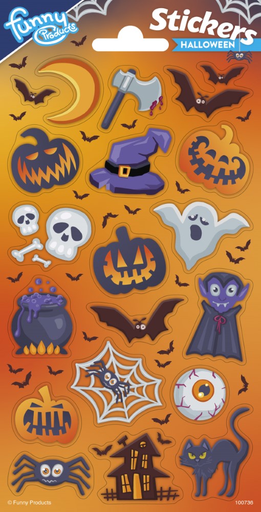 Hyggelige klistermærker Halloween
