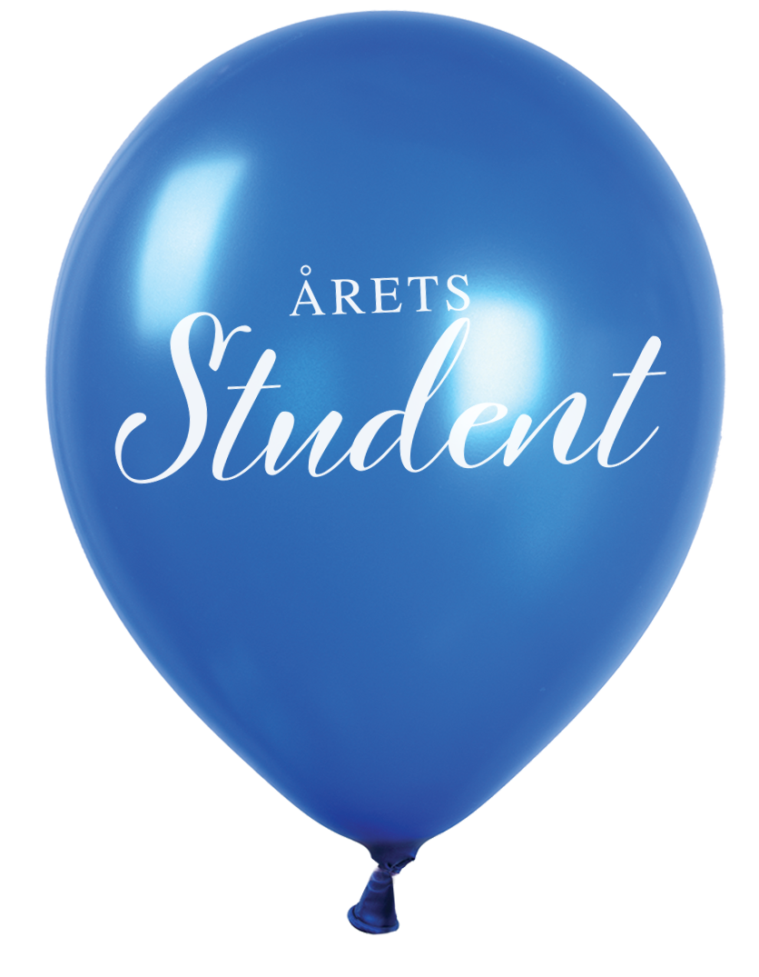 Årets Student Balloner Blå 10x - 25cm