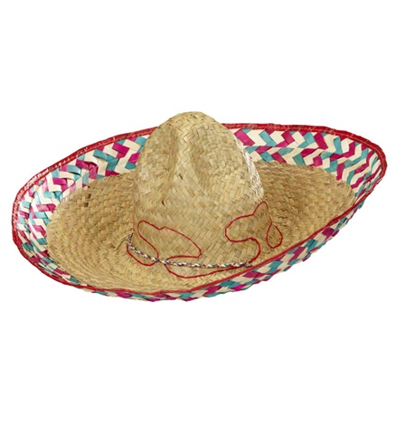 12: Mexicansk Sombrero hat - 52 cm
