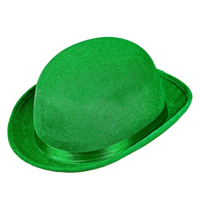 Grøn St. Patricks Day bowler hat med bånd