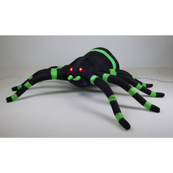 Oppustelig edderkop med LED 240x205x65 cm