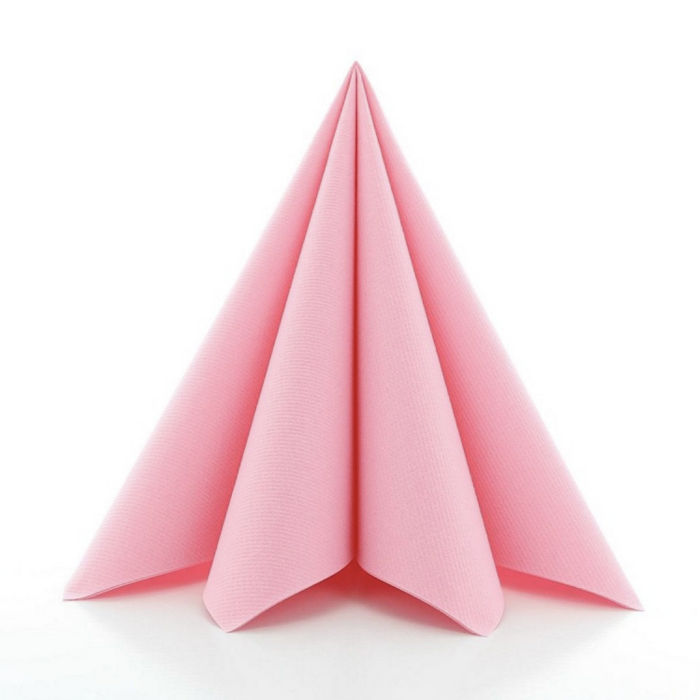 Luksus servietter pink 12x - 40x40 cm