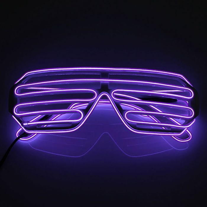 Billede af LED briller Lilla
