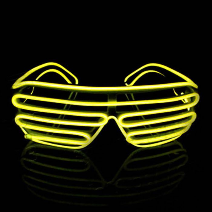 Billede af LED briller Gul