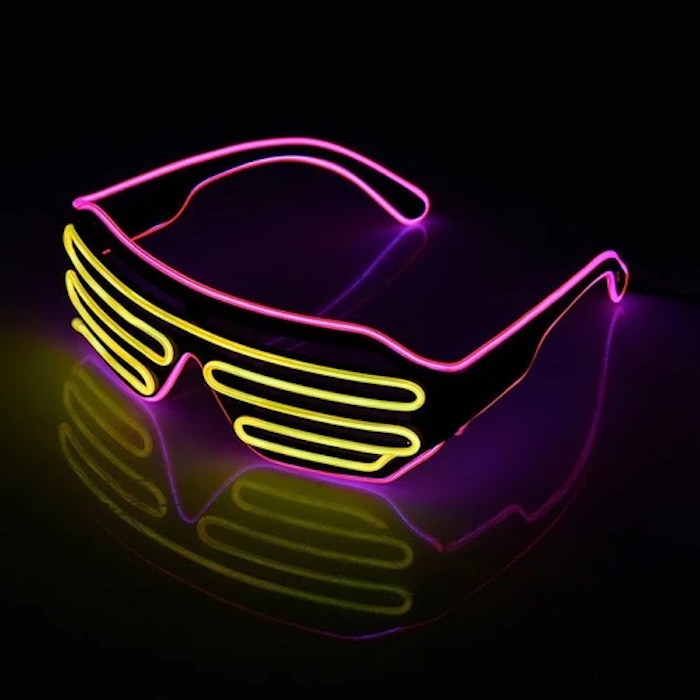 LED briller Pink Og Gul