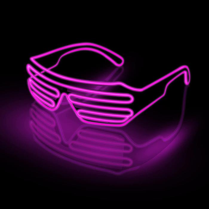 Billede af LED briller Pink