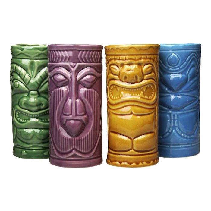 Tiki vase sæt 4x - 14x6,5 cm