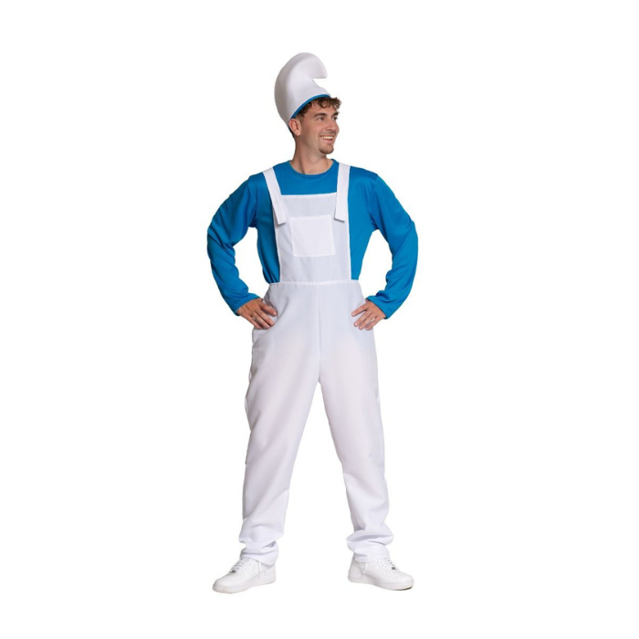Mr blå gnom kostume til mænd