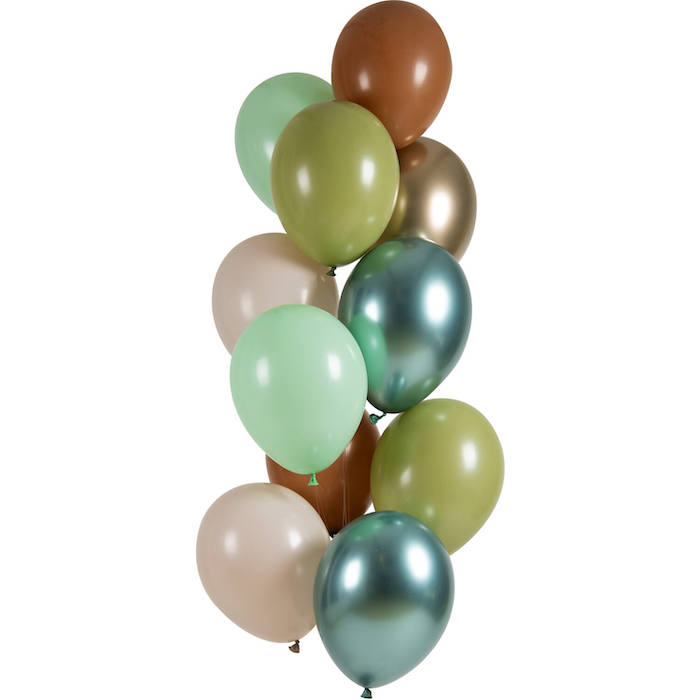 Balloner I Grønne Nuancer 12x - 33 cm
