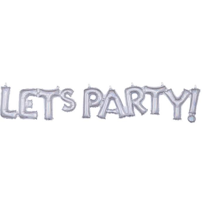 LETS PARTY! Holografisk Folieballon