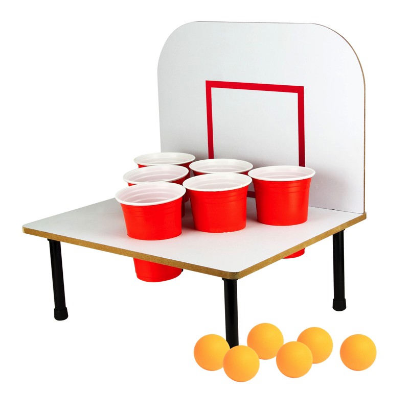 Beer Pong Basket - inkl. bolde & Mini Red Cups