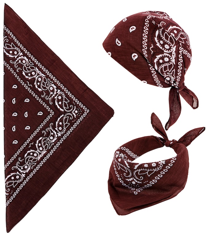 Brun Bandana 55 X 55 Cm