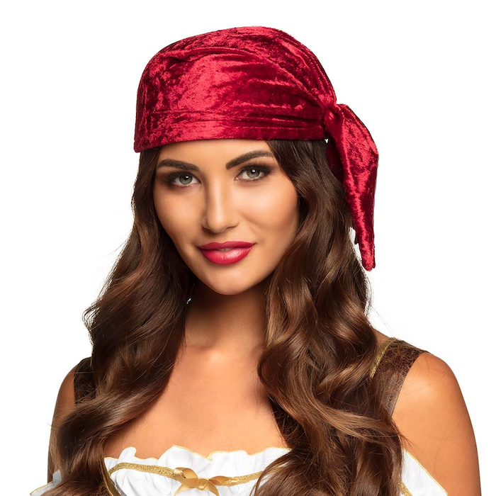 Pirat hat med rød fløjl