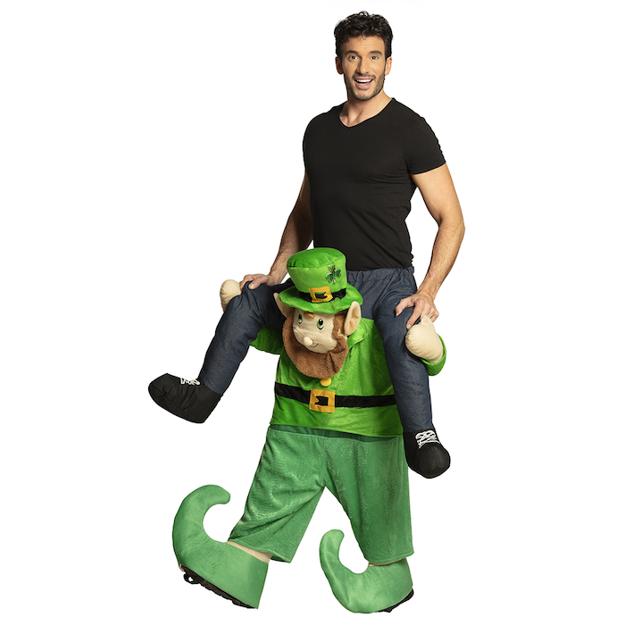 Se St. Patricks Day ridende Leprechaun kostume hos PartyVikings.dk