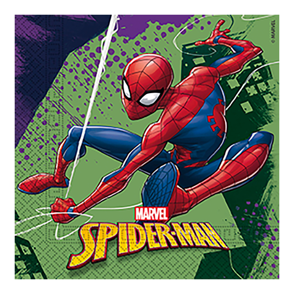 Spiderman servietter 20x - 33x33 cm