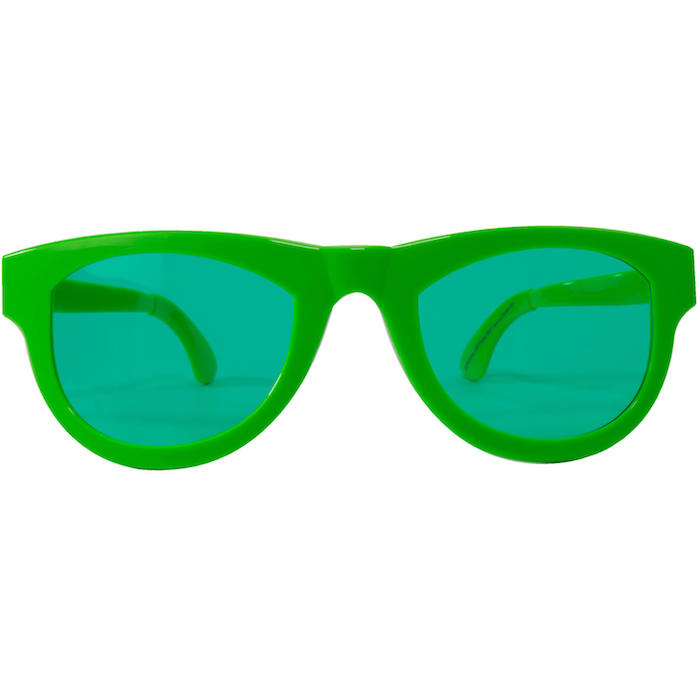 XXL neon grønne solbriller - 32x10 cm