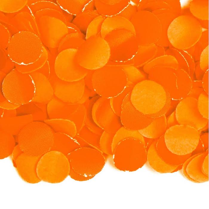 Orange løs konfetti - 1 kg