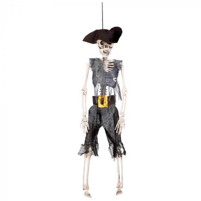 Pirat kaptajn skelet - 40cm