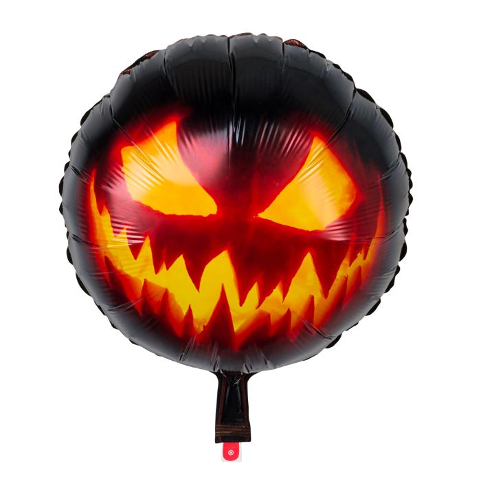 Uhyggelig halloween græskar folieballon - Ø 45 cm