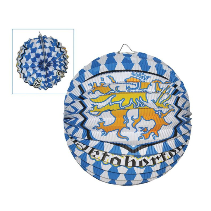 Oktoberfest lanterne papir 24 cm