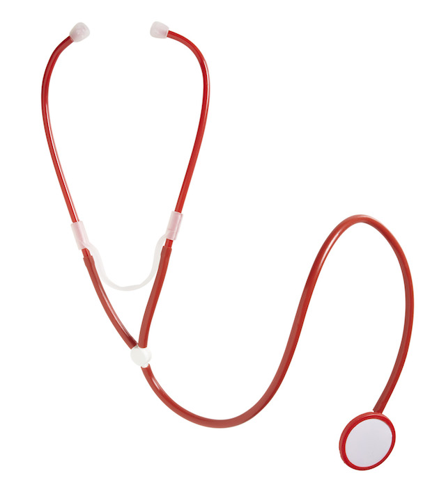 Rød sygeplejerske stetoskop
