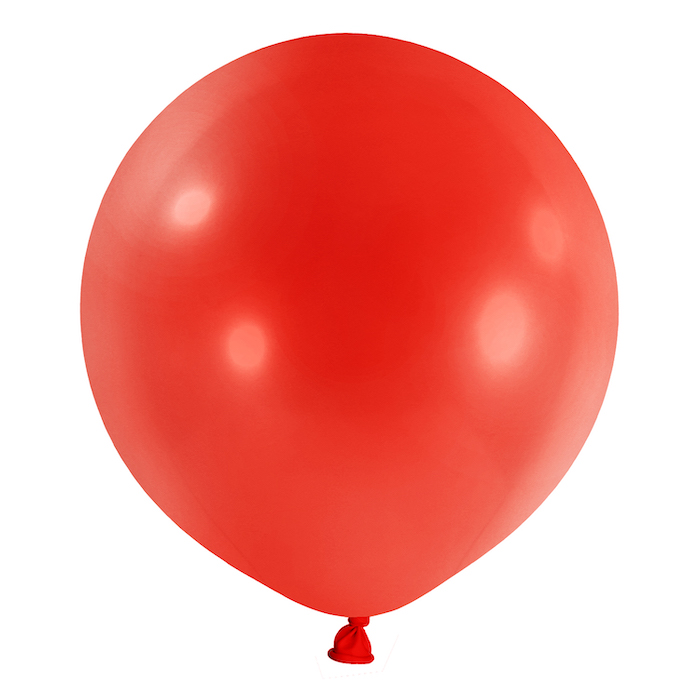Rød Jumbo Ballon - 60 cm