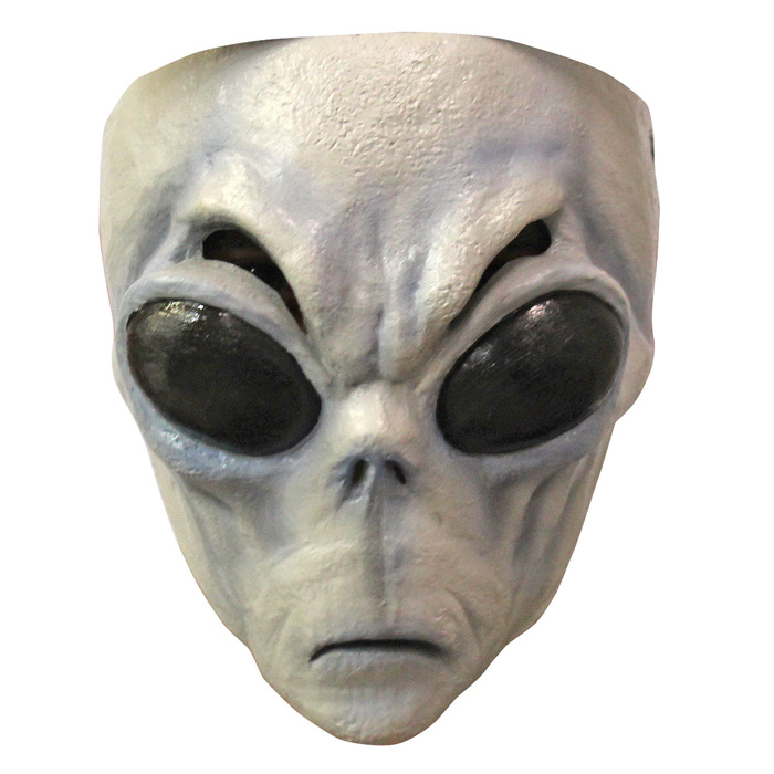 Grå alien maske