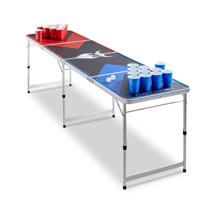 Beer Pong Bord LED PartyVikings - Officielle mål