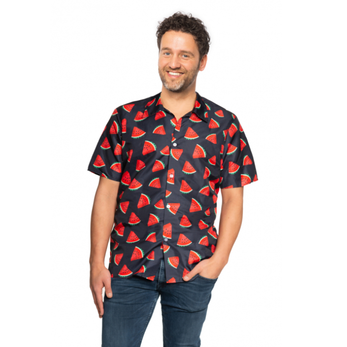 Hawai skjorte med melonmotiver