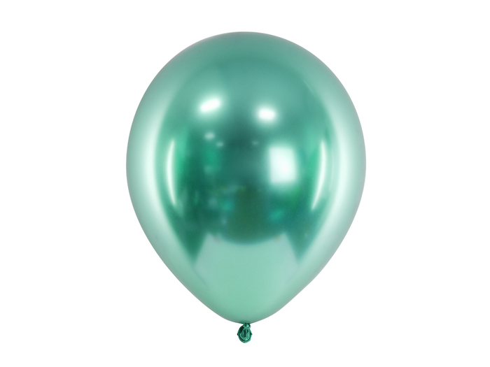 Grøn chrome balloner 10x - 30 cm
