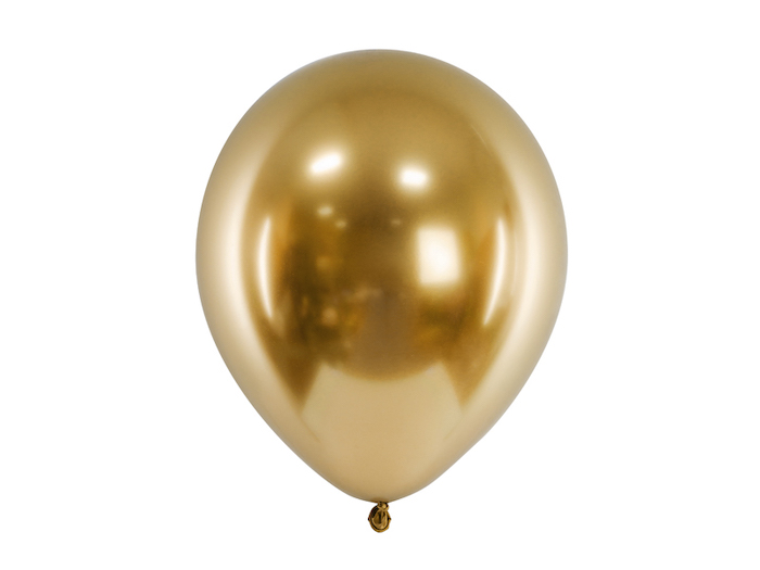 Guld Chrome Balloner 10x - 30 cm
