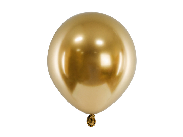 Guld Chrome mini balloner 50x - 12 cm