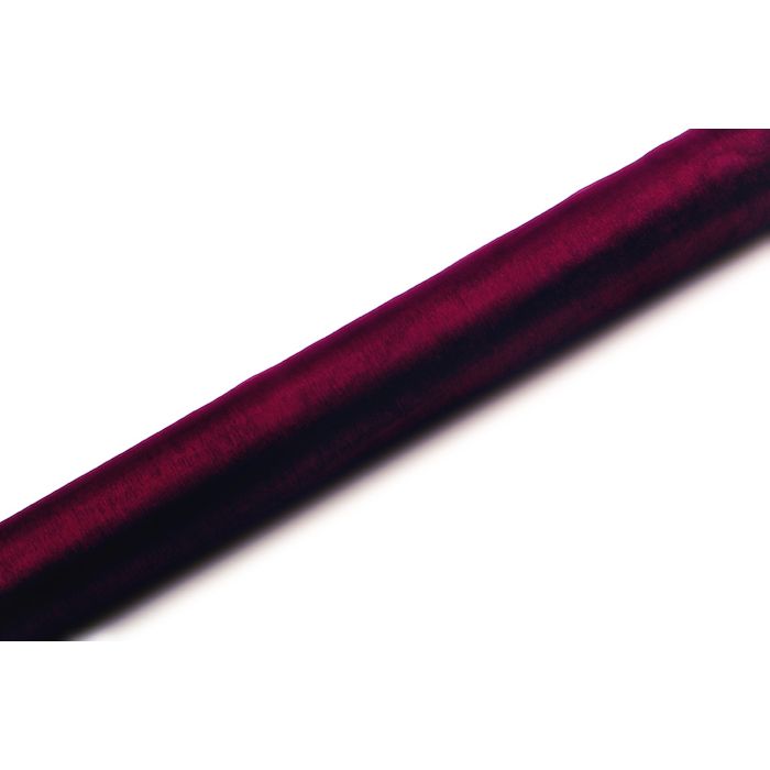 Organza Bordløber Dyb Rød - 9 Meter