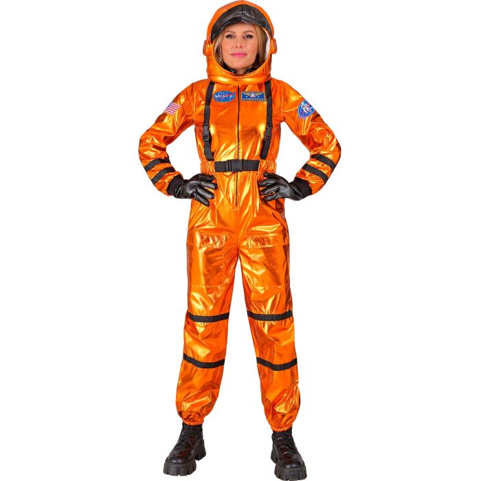 Orange astronautkostume til damer