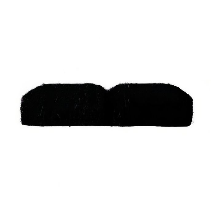 Sort overskæg - onesize