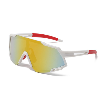 Sports solbriller hvid spejlrefleks - onesize