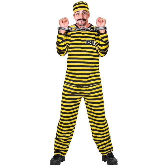 Fangekostume i gul til herrer