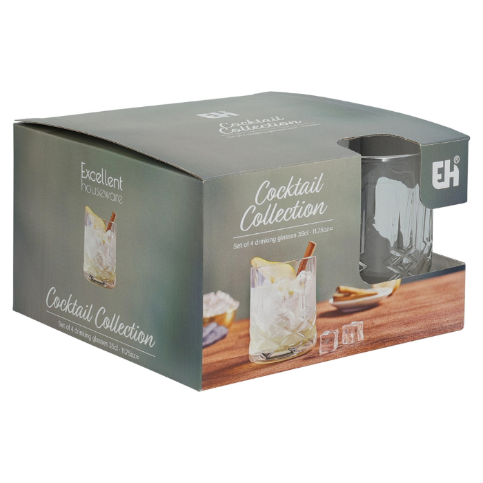 Cocktail glas 350 ml x4
