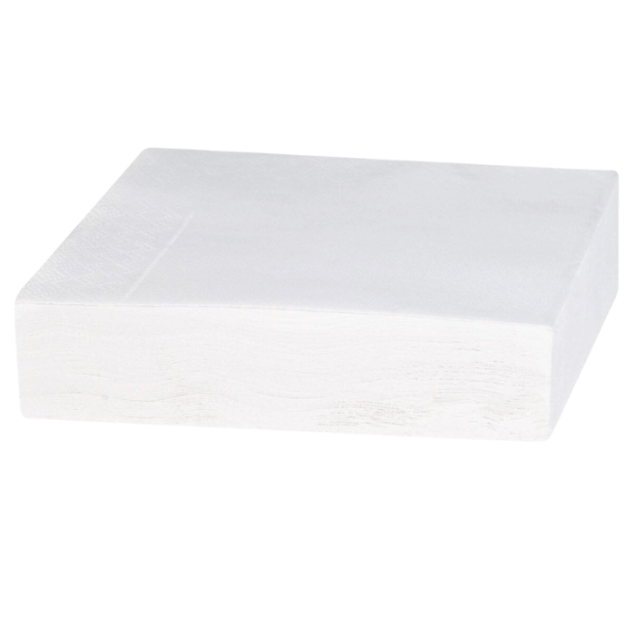 40x40 cm servietter 50x hvide 2-lags