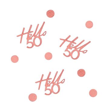 Hello 50 rose gold konfetti - 13g
