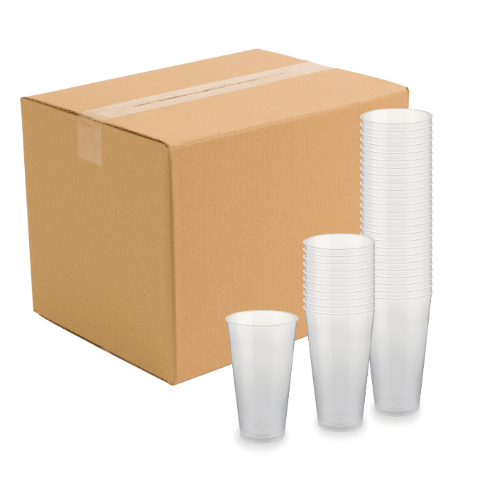 450 ml drinksglas 500x hård plastikkrus genanvendelig
