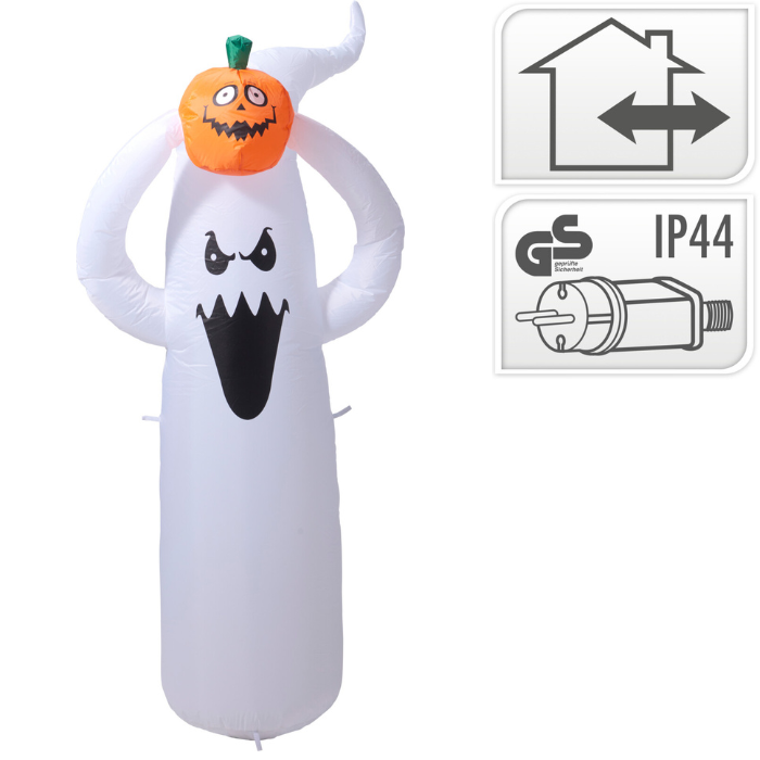 Oppustelig halloween spøgelse med LED 150 cm