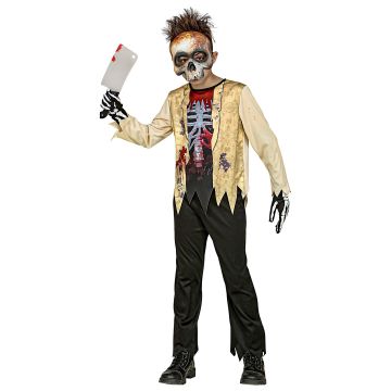 Zombieskelet kostume til drenge