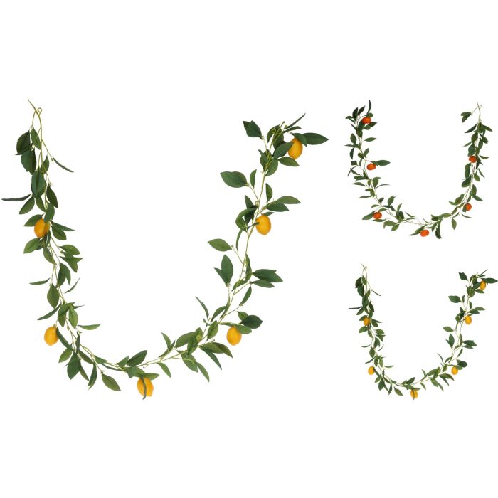 Frugtguirlande med citrusfrugter 180 cm