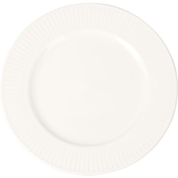 Porcelænstallerken hvid ca. Ø 20 cm