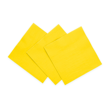 Gule servietter 20x - 33x33cm