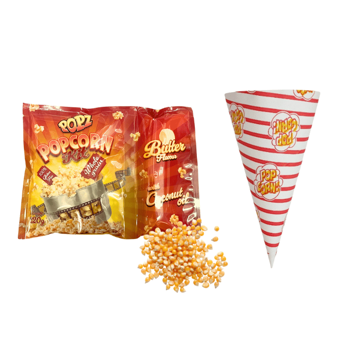 Popcorn festpakke 175x portioner alt inkl.