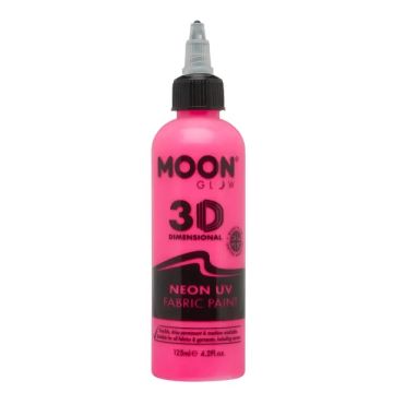 Neon UV Tekstilfarve Pink 125 ml Moon Creations