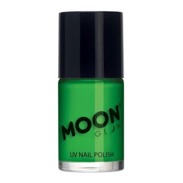 Neon UV neglelak intens grøn Moon Creations - 14 ml 